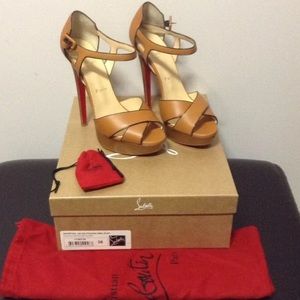 Christian Louboutin SPORTING Leather Buckle Ankle